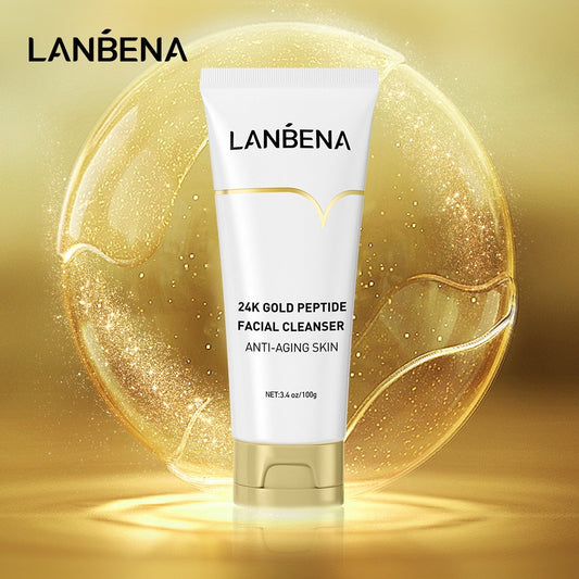 LANBENA 24k Gold Peptide Facial Cleanser 24K多肽洗面奶100g