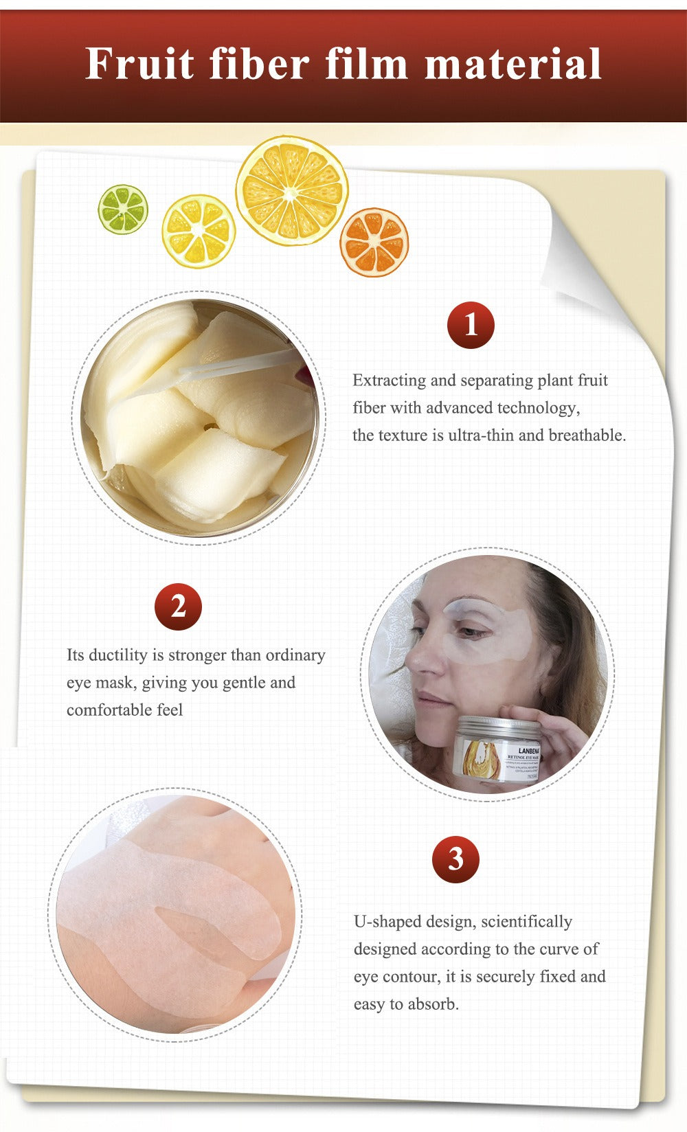 LANBENA Retinol Eye Mask 25 pairs 去紋視黃醇眼膜 25對