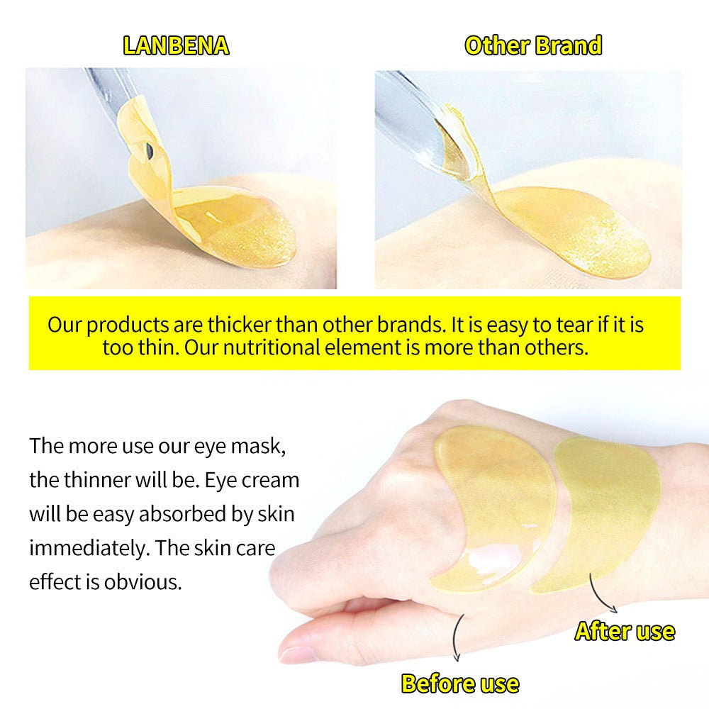 LANBENA Gold Black Pearl Hydra-gel Eye Patches 30 pairs 去眼袋珍珠啫喱眼膜 30對