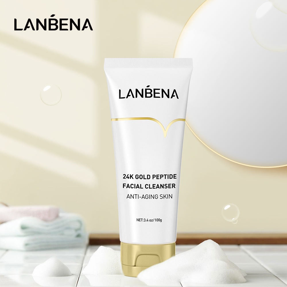 LANBENA 24k Gold Peptide Facial Cleanser 24K多肽洗面奶100g