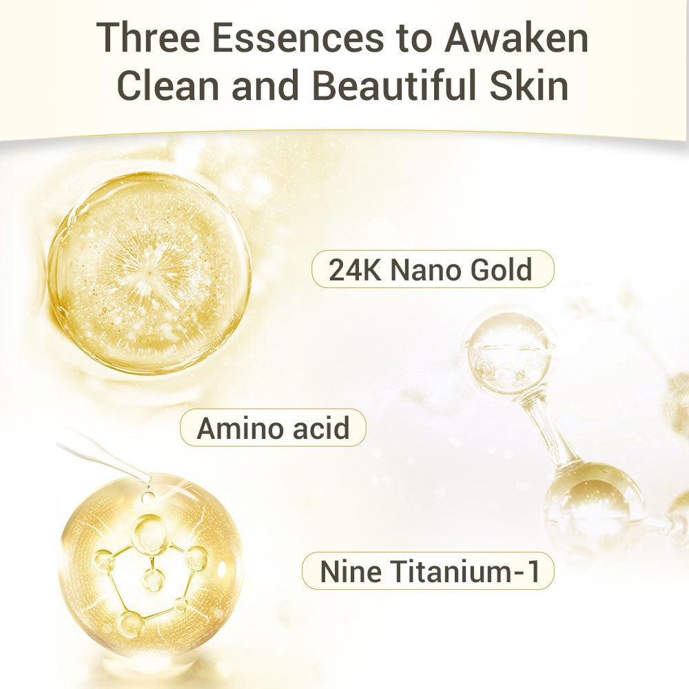 LANBENA 24k Gold Peptide Facial Cleanser 24K多肽洗面奶100g