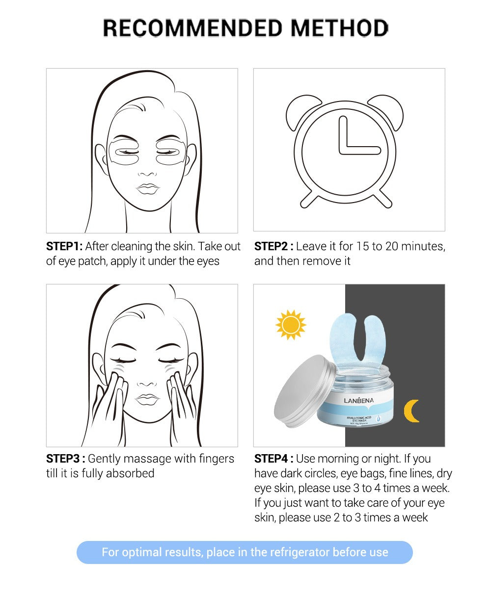 LANBENA Hyaluronic Acid Eye Mask 25 pairs 玻尿酸眼膜 25對